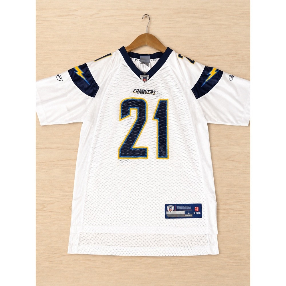 Reebok NFL LaDainian Tomlinson #21 Chargers Youth Large 14-16 White Jersey